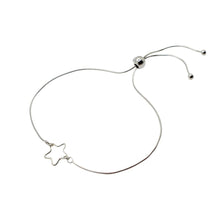 Load image into Gallery viewer, Open Star Adjustable Bracelet Sterling Silver - Lucy Ashton Jewellery