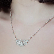 Load image into Gallery viewer, Half Moon Mandala Necklace - Lucy Ashton Jewellery