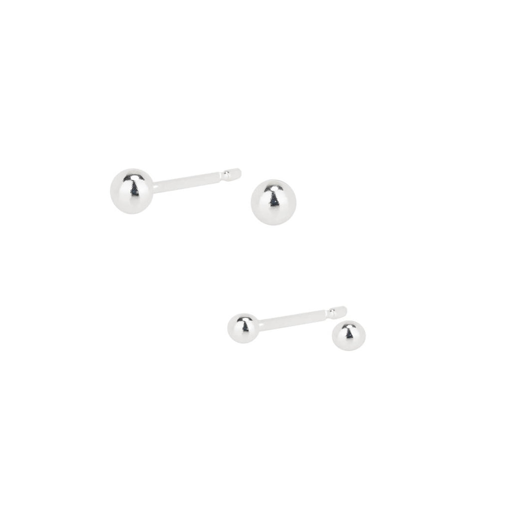 tiny dot stud earrings sterling silver-Lucy Ashton Jewellery