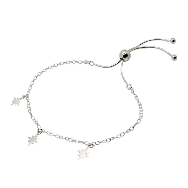 Fallen Stars Adjustable Bracelet Sterling Silver - Lucy Ashton Jewellery