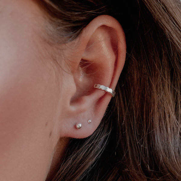 tiny ball dot stud earrings sterling silver-Lucy Ashton Jewellery
