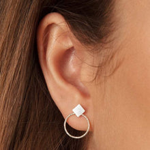 Load image into Gallery viewer, Diamond Stud Earrings and Ear Jackets Sterling Silver - Lucy Ashton Jewellery
