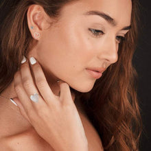 Load image into Gallery viewer, Open Heart Stud Earrings Sterling Silver - Lucy Ashton Jewellery