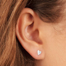 Load image into Gallery viewer, Tiny Heart Stud Earrings Sterling Silver - Lucy Ashton Jewellery