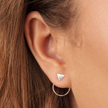 Load image into Gallery viewer, Triangle Stud Earrings and Ear Jackets Sterling Silver - Lucy Ashton Jewellery