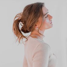 Load image into Gallery viewer, thick wide chunky hoop earrings sterling silver-Lucy Ashton Jewellery