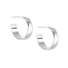 Load image into Gallery viewer, wide hoop earrings sterling-lucy ashton jewellery