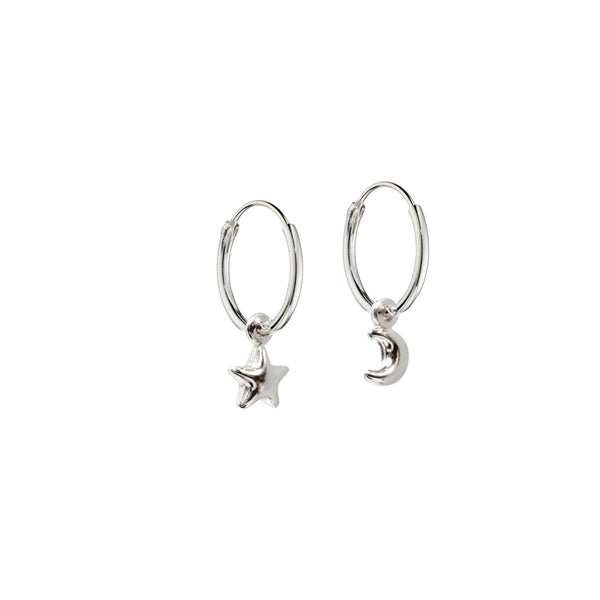 moon and star creole hoop earrings sterling silver-lucy ashton jewellery