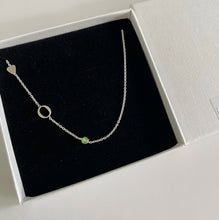 Load image into Gallery viewer, personalised-letters-initial-necklace-birthstone-charm-handmade-bespoke-lucy-ashton-jewellery
