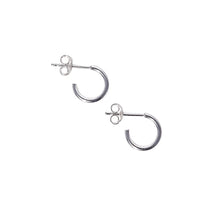 Load image into Gallery viewer, Small Huggie Hoop Earrings Sterling Silver - Lucy Ashton Jewellery
