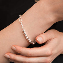 Load image into Gallery viewer, Bead Link Bracelet Sterling Silver - Lucy Ashton Jewellery
