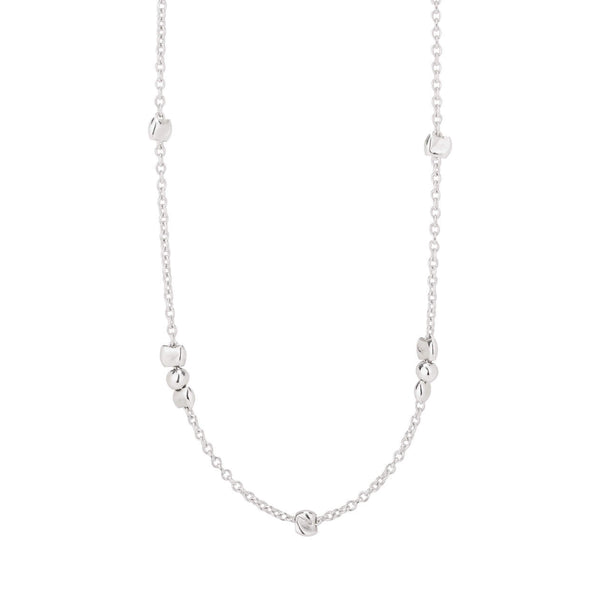 beaded chain necklace sterling silver-Lucy Ashton Jewellery