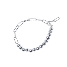 Load image into Gallery viewer, Bead Link Bracelet Sterling Silver - Lucy Ashton Jewellery
