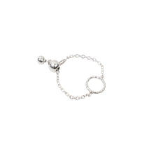 Load image into Gallery viewer, Circle Chain Ring Sterling Silver - Lucy Ashton Jewellery
