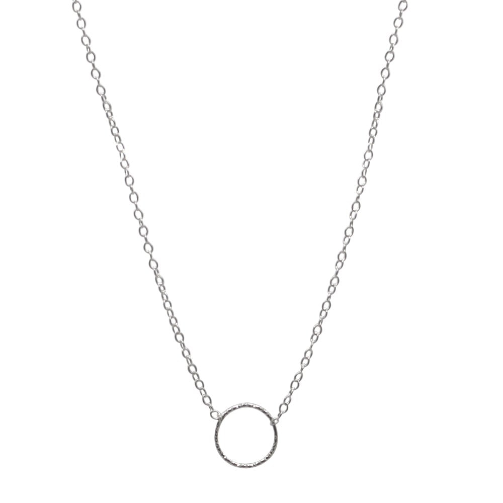 Circle Necklace Sterling Silver - Lucy Ashton Jewellery