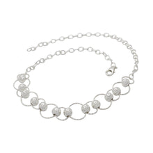 Load image into Gallery viewer, Circle and Bead Choker Sterling Silver - Lucy Ashton Jewellery
