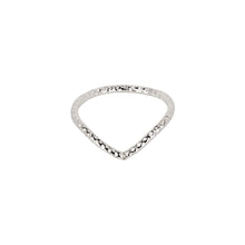 Load image into Gallery viewer, sparkle cut wishbone ring sterling silver- Lucy Ashton Jewellery
