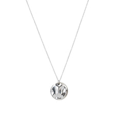 Load image into Gallery viewer, Hammered Medal Necklace Sterling Silver - Lucy Ashton Jewellery
