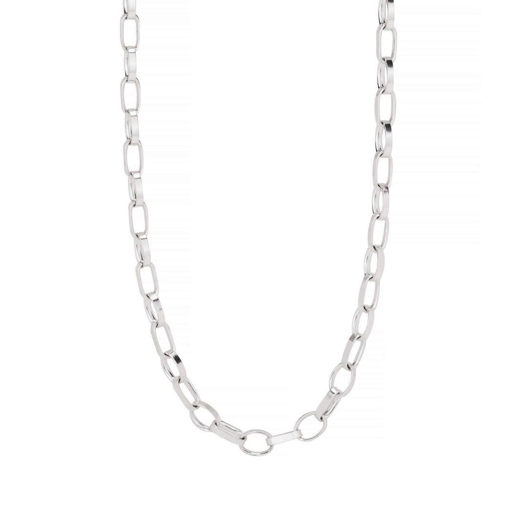 large oval link chain necklace sterling silver-Lucy Ashton Jewellery