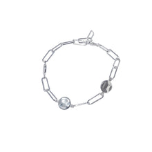 Load image into Gallery viewer, Link and Disc Bracelet Sterling Silver - Lucy Ashton Jewellery
