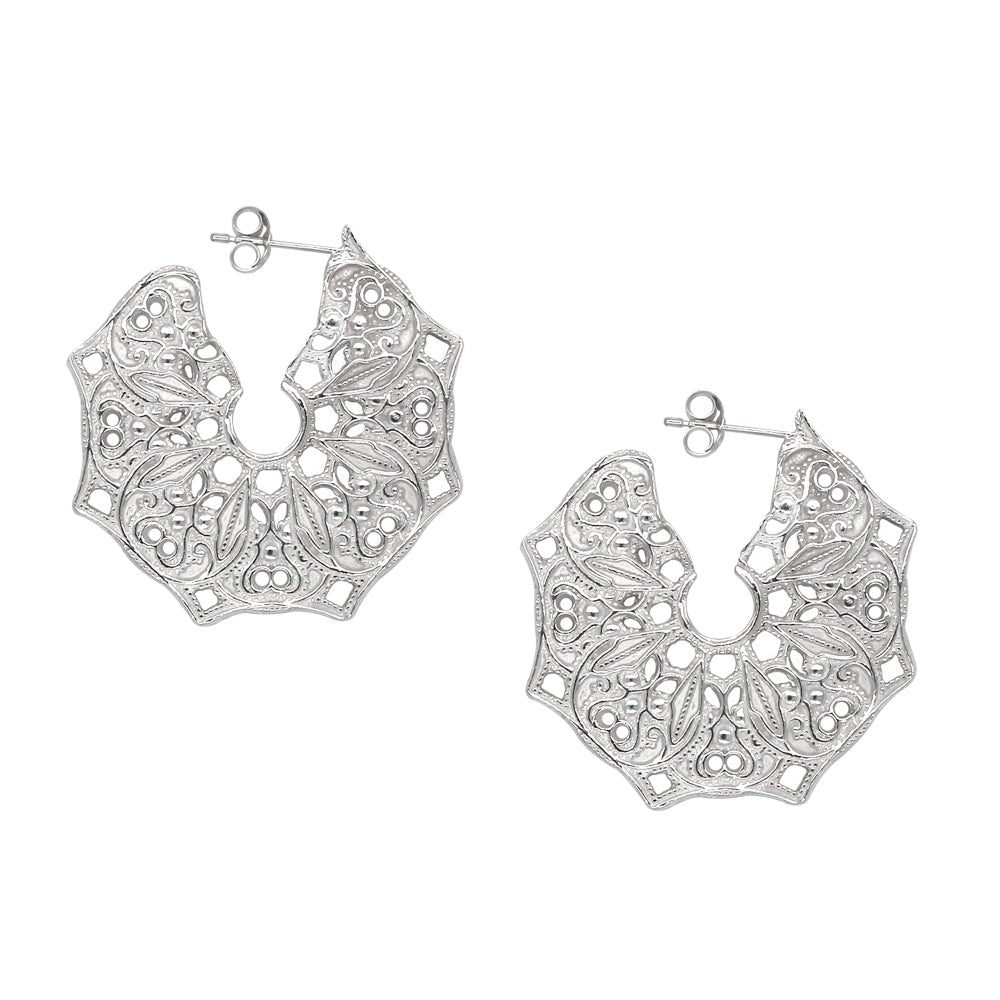 Mandala Hoop Earrings - Lucy Ashton Jewellery