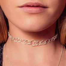 Load image into Gallery viewer, Multi Circle Choker Necklace Sterling Silver - Lucy Ashton Jewellery
