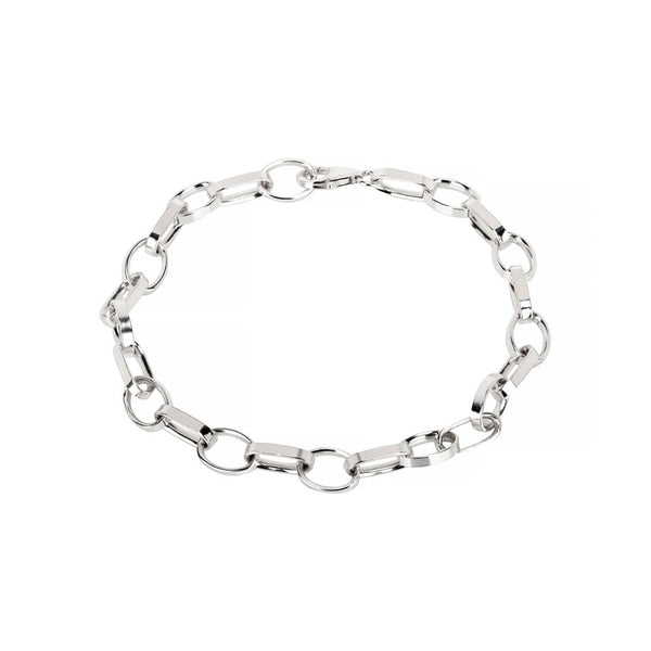 oval link chain bracelet sterling silver-Lucy Ashton Jewellery
