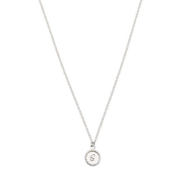 Personalised Single Initial Necklace Sterling Silver - Lucy Ashton Jewellery