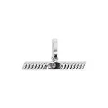 Load image into Gallery viewer, personalised t-bar initial charm sterling silver-Lucy Ashton Jewellery
