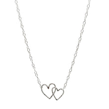 Load image into Gallery viewer, Entwined Hearts Necklace Sterling Silver - Lucy Ashton Jewellery

