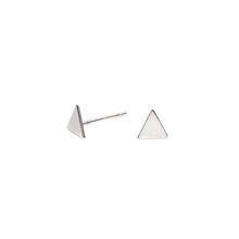 Load image into Gallery viewer, Tiny Triangle Earrings Sterling Silver - Lucy Ashton Jewellery
