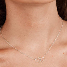 Load image into Gallery viewer, Entwined Hearts Necklace Sterling Silver - Lucy Ashton Jewellery
