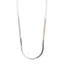 Load image into Gallery viewer, Flat Snake Chain Necklace Sterling Silver - Lucy Ashton Jewellery
