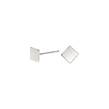 Load image into Gallery viewer, Tiny Diamond Stud Earrings Sterling Silver - Lucy Ashton Jewellery
