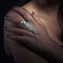 Load image into Gallery viewer, Chained Ring Hand Harness - Lucy Ashton Jewellery
