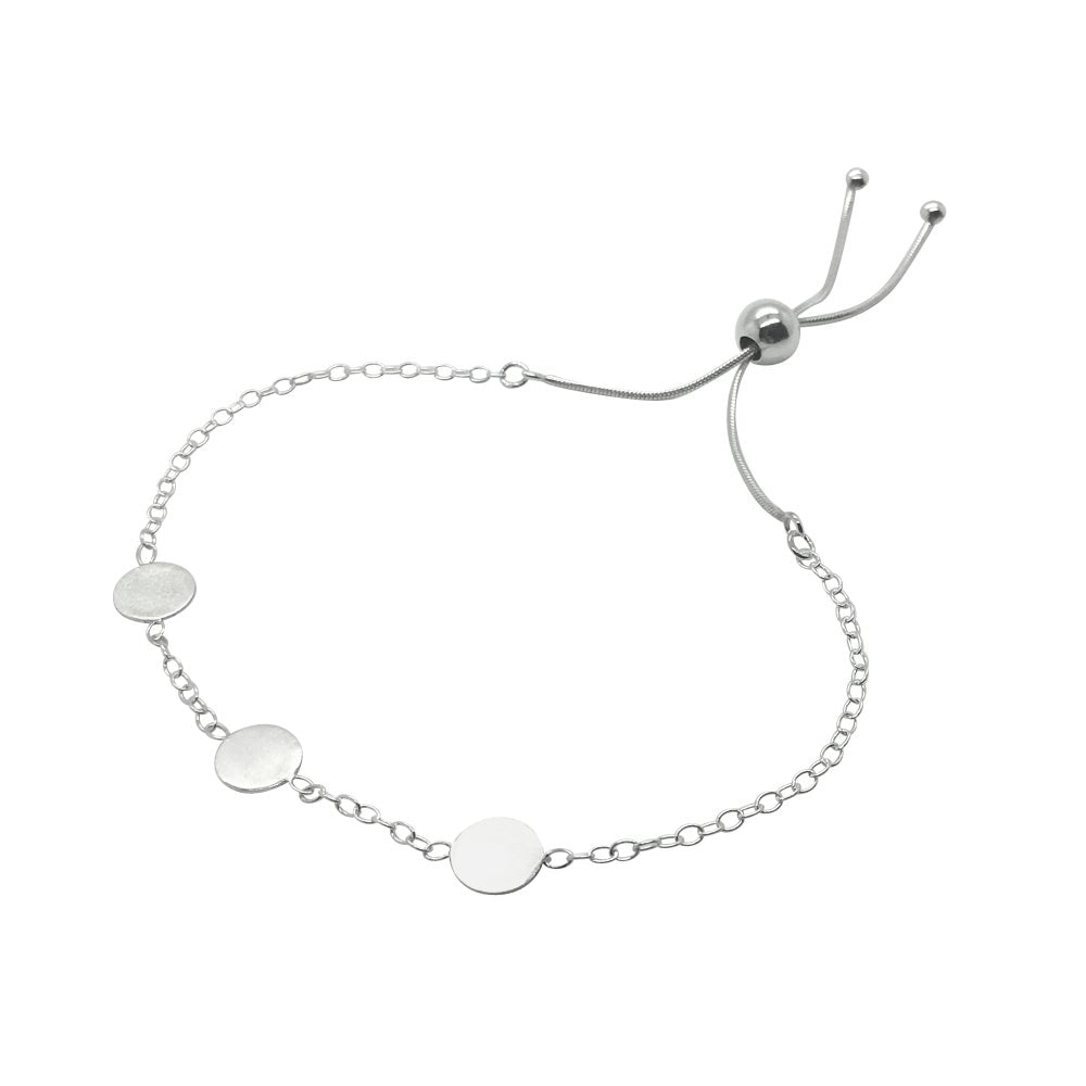 Silver disc clearance bracelet