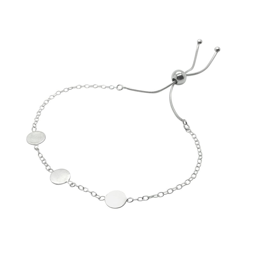 Lucy Ashton handmade sterling silver jewellery-basic dot bracelet sterling silver