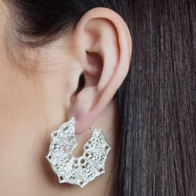 Load image into Gallery viewer, Mandala Hoop Earrings - Lucy Ashton Jewellery
