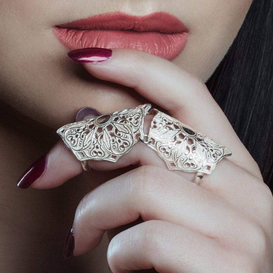 Full Finger Mandala Ring – Lucy Ashton Jewellery